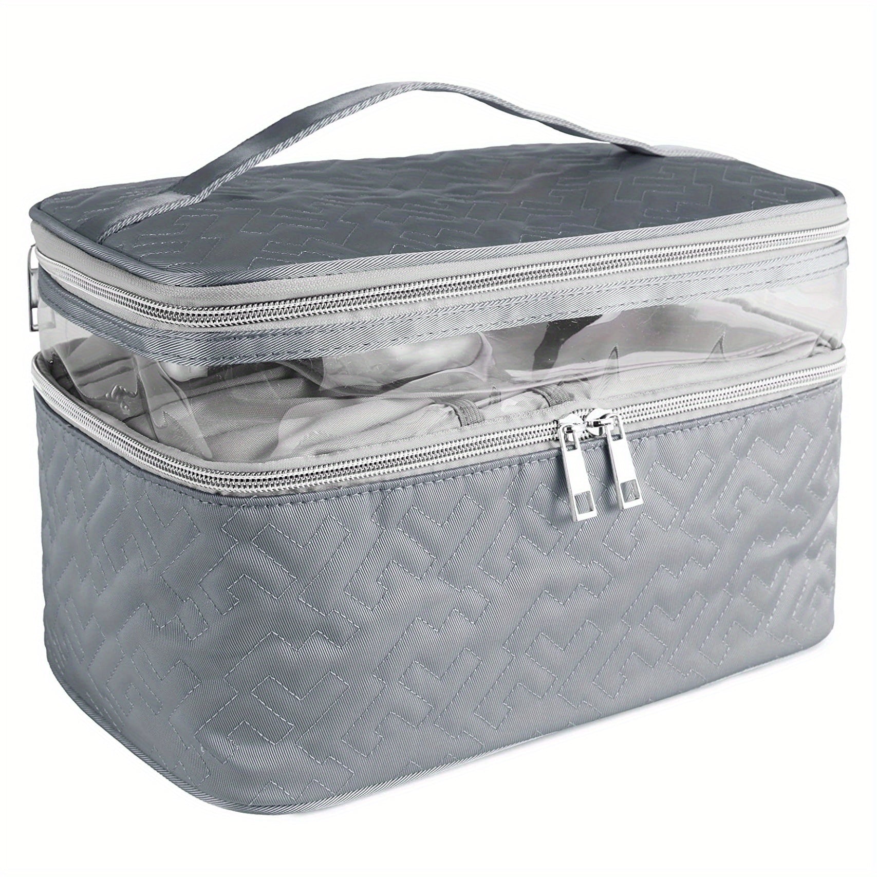 Portable Travel Toiletry Bag Large Double Layer Travel Storage Bag Cosmetic Bag