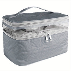 Portable Travel Toiletry Bag Large Double Layer Travel Storage Bag Cosmetic Bag