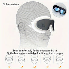 Adult Swimming Goggles Silicone Large Frame Waterproof Anti-fog