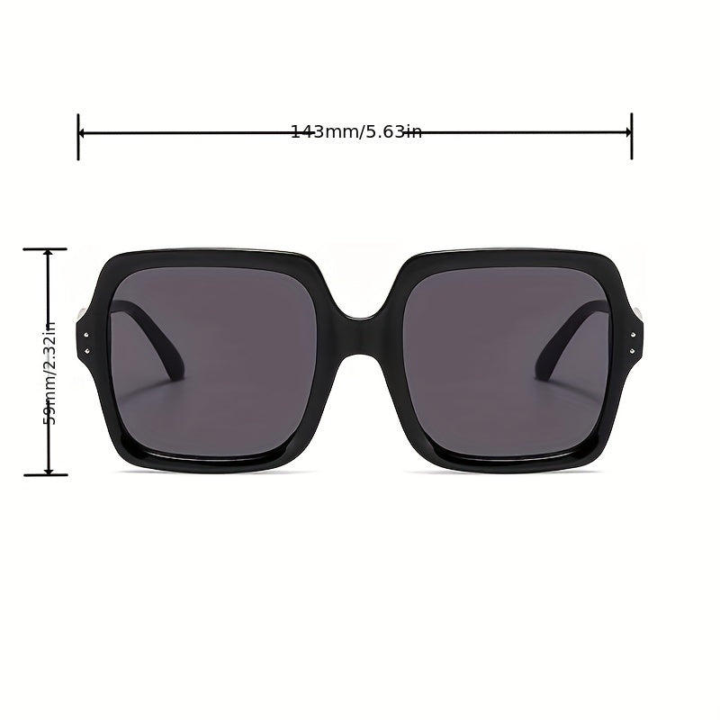 Women's Large Square Sunglasses Gradient UV400 Sun Shades