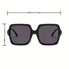 Women's Large Square Sunglasses Gradient UV400 Sun Shades