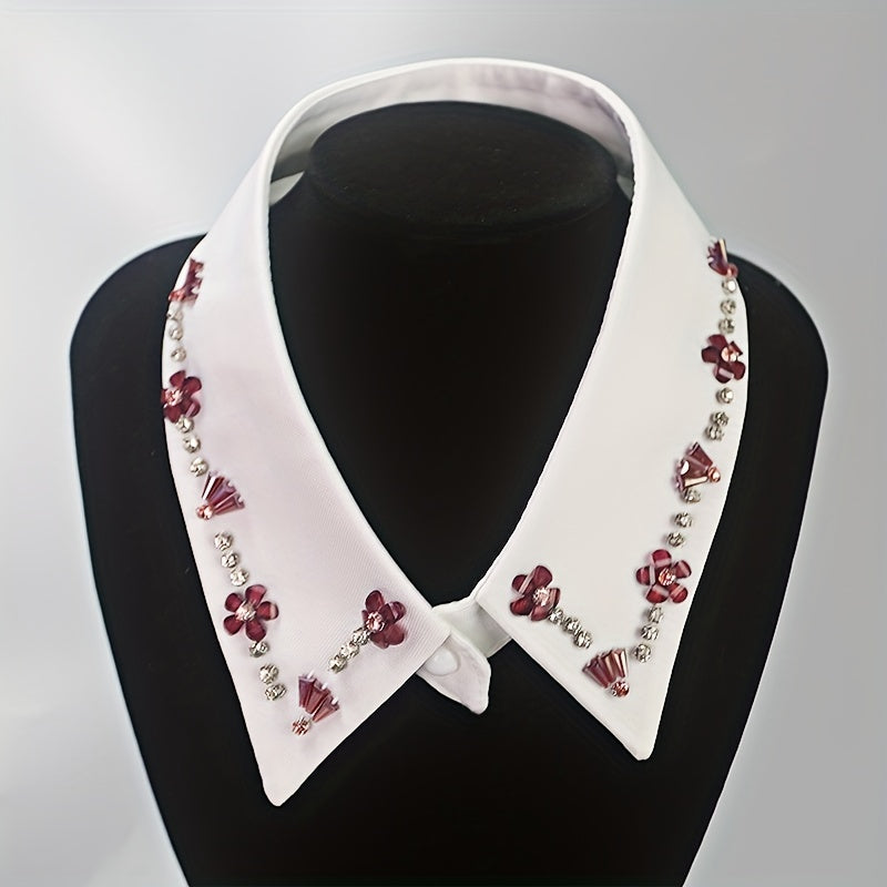 Hand-Drilled False Collar for Womens and Girls