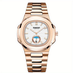 Classic Business Steel Strap Quartz Watch Waterproof Watch