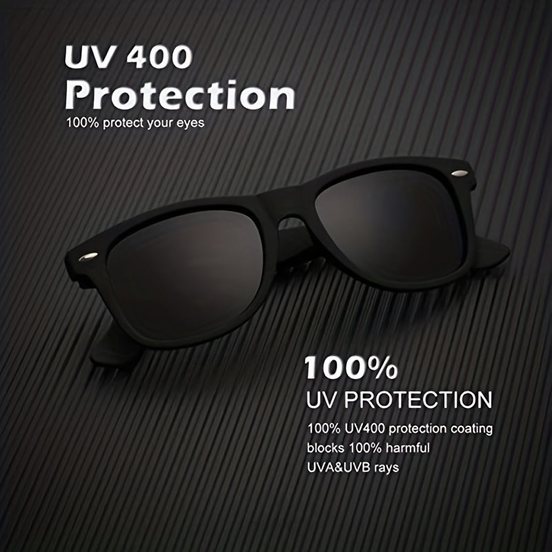 Polarized Sunglasses Retro Mirror Lens UV400 Protection