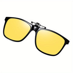 Polarized Clip on Sunglasses Anti Glare UV Protection Over Prescription Glasses