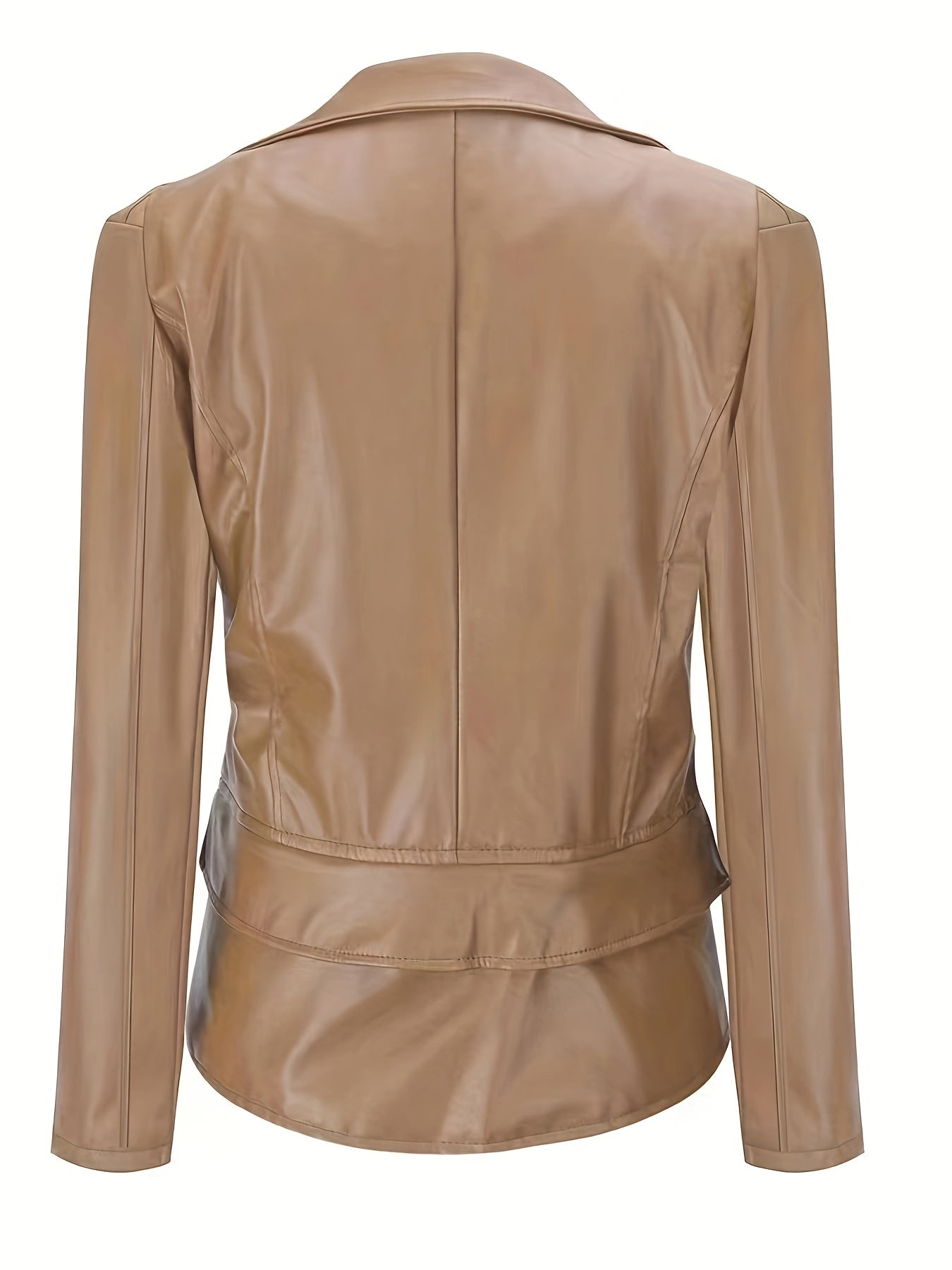 Zip Up Jacket Long Sleeve Lapel Neck Women's Clothing