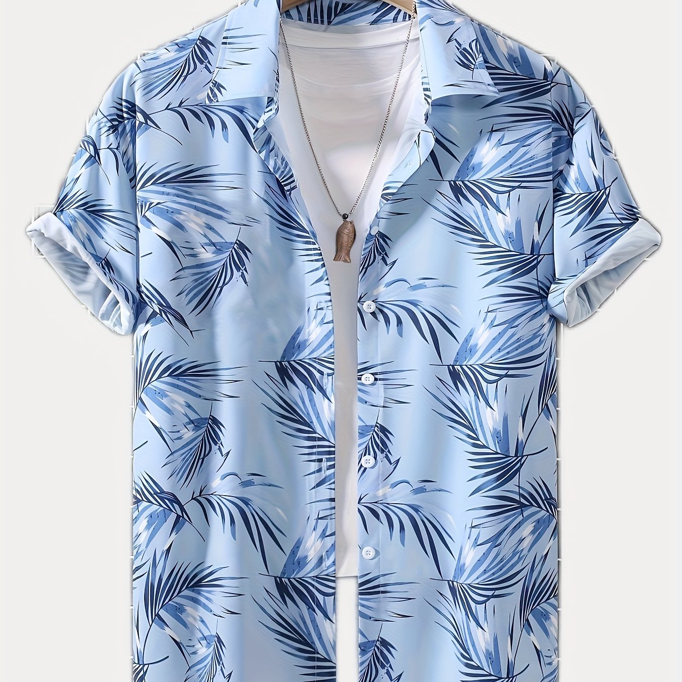 Hawaiian Style Men's Short Sleeve Button Up Casual Shirts
