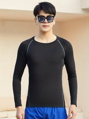 Men's Quick Dry Skinny Fit Tee Gym Training