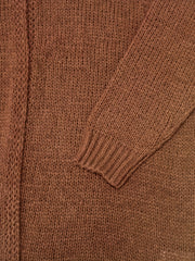 Long Sleeve Button Hooded Cardigan