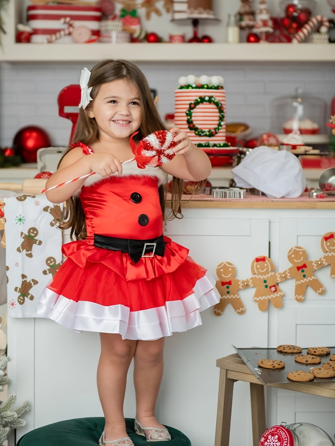 Christmas Princess Dress For Toddler Girls - Great for Photoshoot!