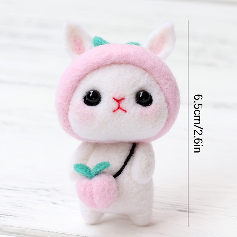 1pc Rabbit Felt DIY Material Package Holiday Birthday Gift Doll Decoration