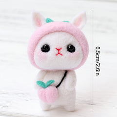 1pc Rabbit Felt DIY Material Package Holiday Birthday Gift Doll Decoration