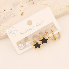 Eyes Love Heart Earrings Set - Cute and Stylish Jewelry Gift