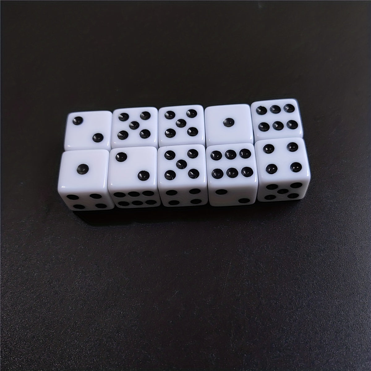 10 Standard Six-Sided Dice Set for Table Games