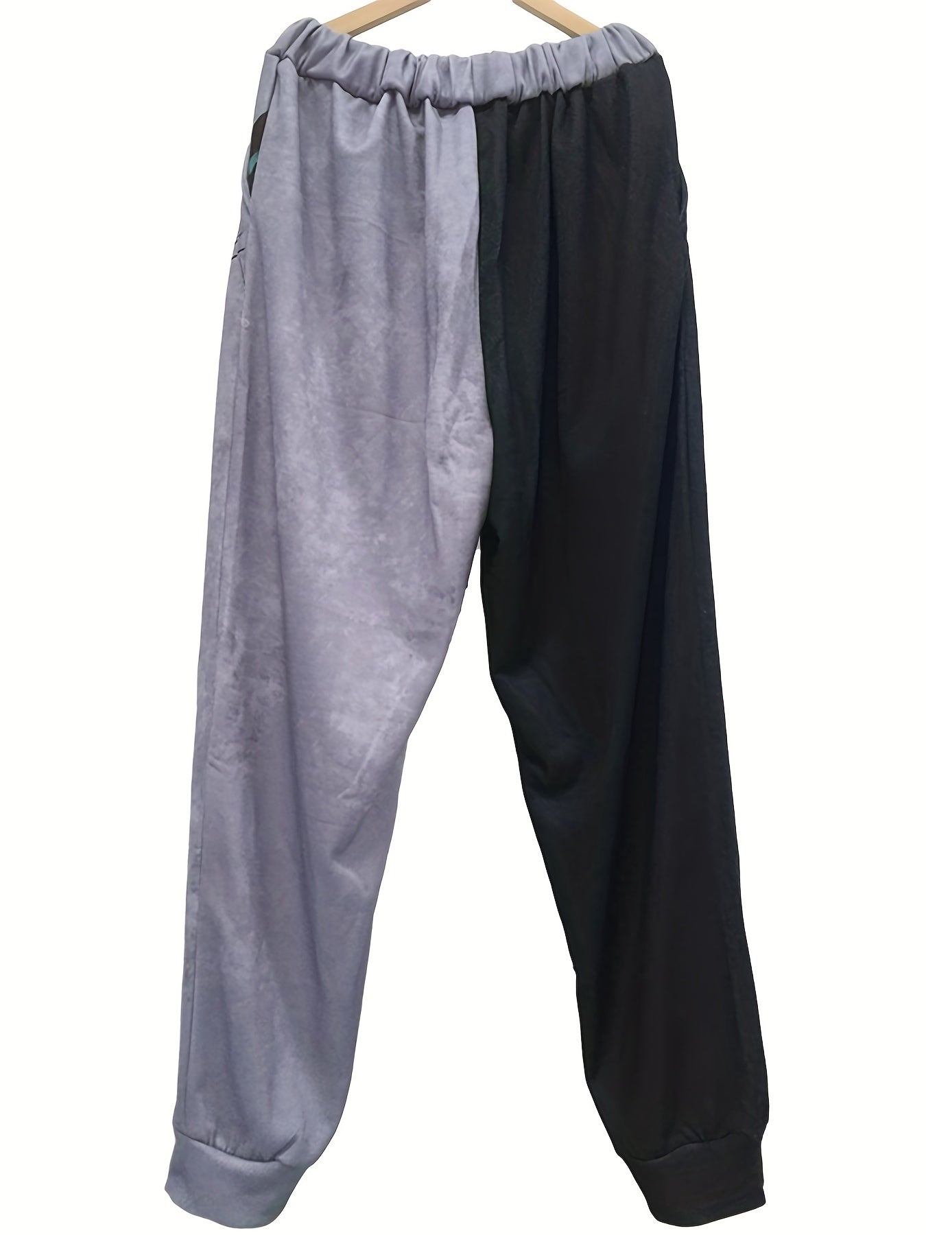 Men's Two Drawstring Pocket Sweatpants Loose Comfy Jogger Pants