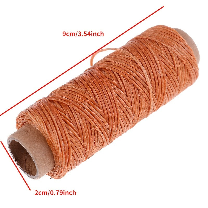 50m 1968inch Leather Sewing Flat Waxed Thread 150D
