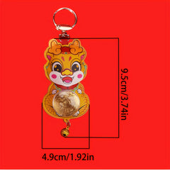 Golden Dragon Key Chain Pendant Cartoon Keychain Bag Decoration