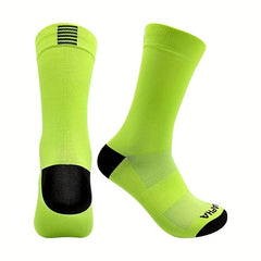Unisex Mid Calf Sports Socks For Cycling