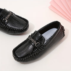 Boys Baby Chain Casual Moccasins Lightweight Slip On Flat Shoes