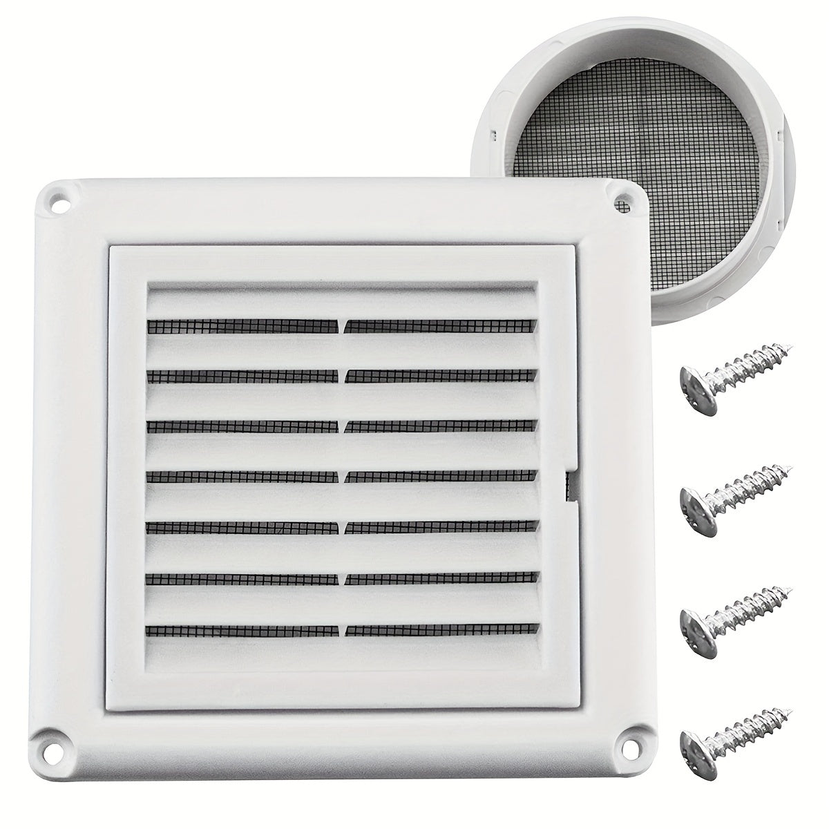 10 15 Louvered Vent Cover Stops Birds Nesting Outside Dryer Exhaust Air Vent