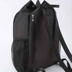 Sports Drawstring Backpack with Wet/Dry Compartments Shoe Storage