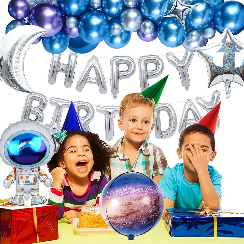 Outer Space Birthday Party Balloon Wreath Arch Kit