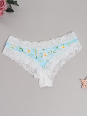 3 Pack Plus Size Panties Set Low Waisted Bikini Panties 3pcs Set