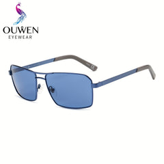 VIVIENFANG Retro Square Frame Aviator Sunglasses UV Protection