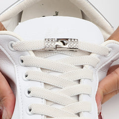 Elastic No Tie Shoelaces With Metal Buckles Quick Lazy Metal Lock Shoe Strings