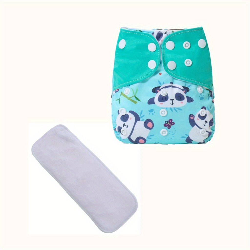 Adjustable Washable Cloth Diaper for Boys Girls with Microfiber Insert