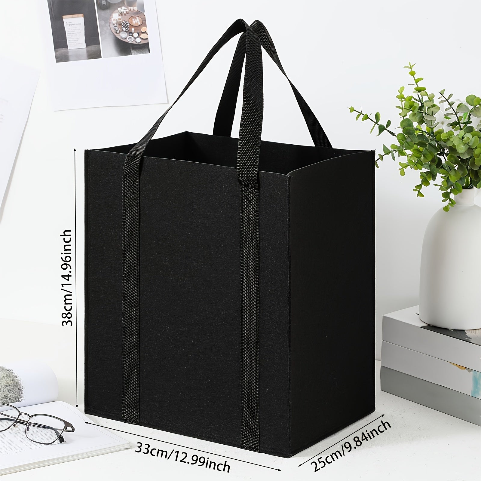 Felt Shopping Bag for Fruits and Vegetables with Double Handle