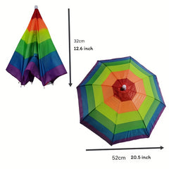 100g UltraLight Folding Umbrella Cap Waterproof Sun Protection Hat