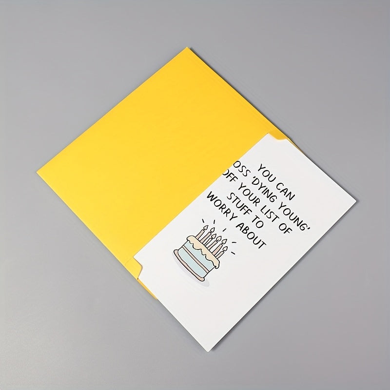 Funny Old Age Birthday Card - Cross off Dying Young from Your List