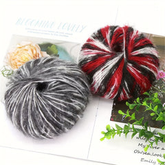 4pcs Multicolor Mohair Yarn for Crocheting and Knitting 25g pc