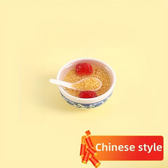 Mini Chinese Porcelain Bowls Vegetable Ornaments