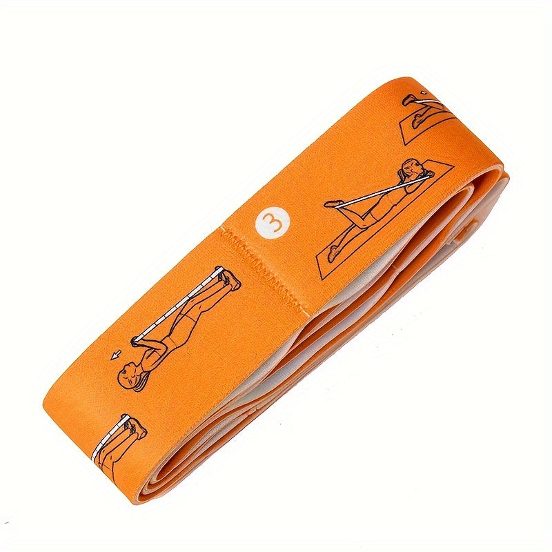 Solid Yoga Stretch Strap Fitness Resistance Belt for Home Exercise