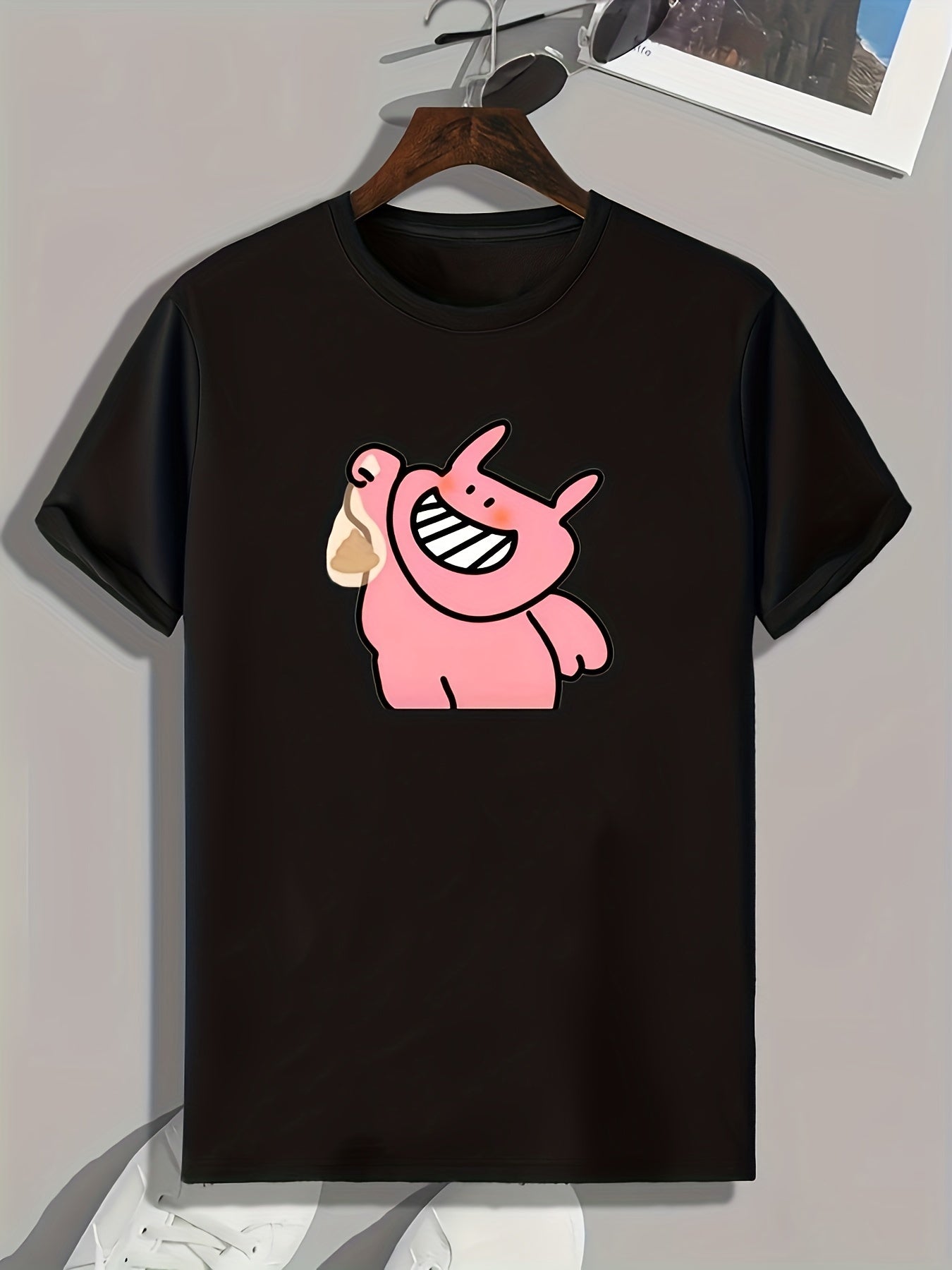 Cartoon Print Men's Graphic T shirt Casual Comfy Tees For Summer Men's Clothing