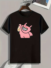 Cartoon Print Men's Graphic T shirt Casual Comfy Tees For Summer Men's Clothing