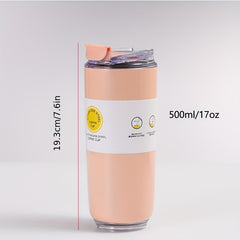 500ml Stainless Steel Student Cup Lightweight Insulated Coffee Cup Gift