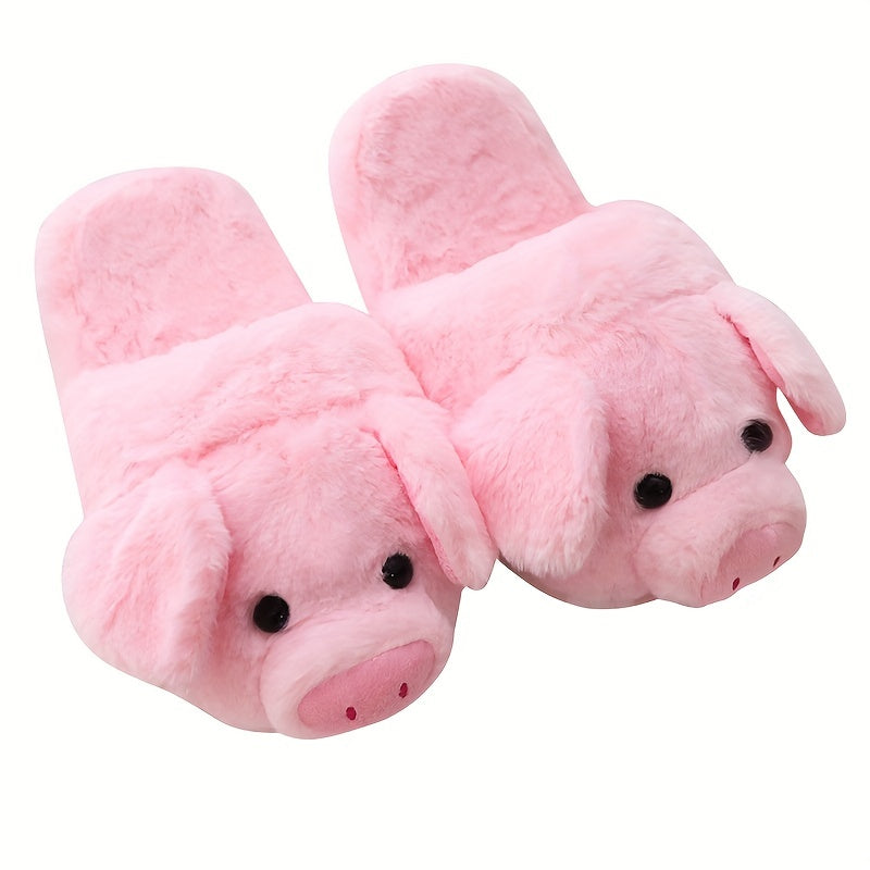 Women's Fluffy Novelty Slippers Plush Indoor Shoes Bedroom Mute Slippers