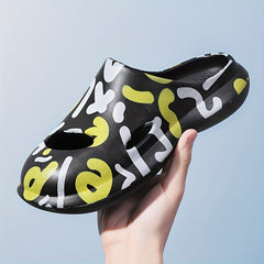 Men's & Women's Clogs Letter Print Garden Shoes Comfortable Lightweight Sandals