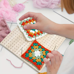 Crochet Blocking Board Handcrafted Full Kit With 10 Stainless Steel Rod Pins