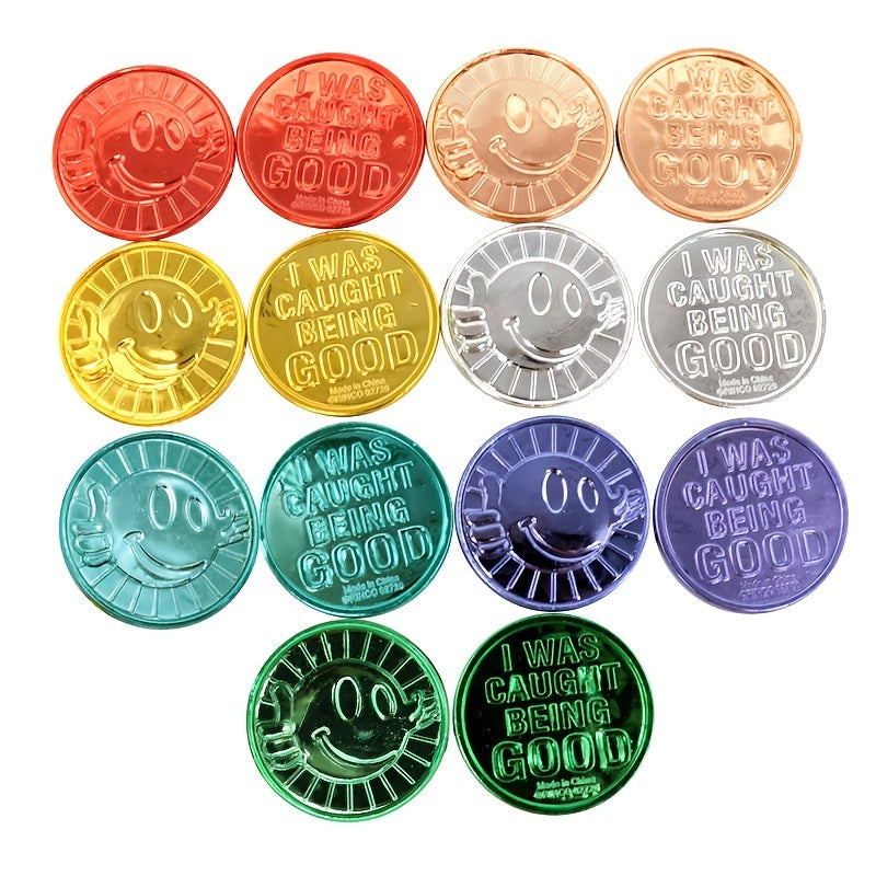 Pirate Smiley Face Game Coin Lucky Coin Props Electroplated