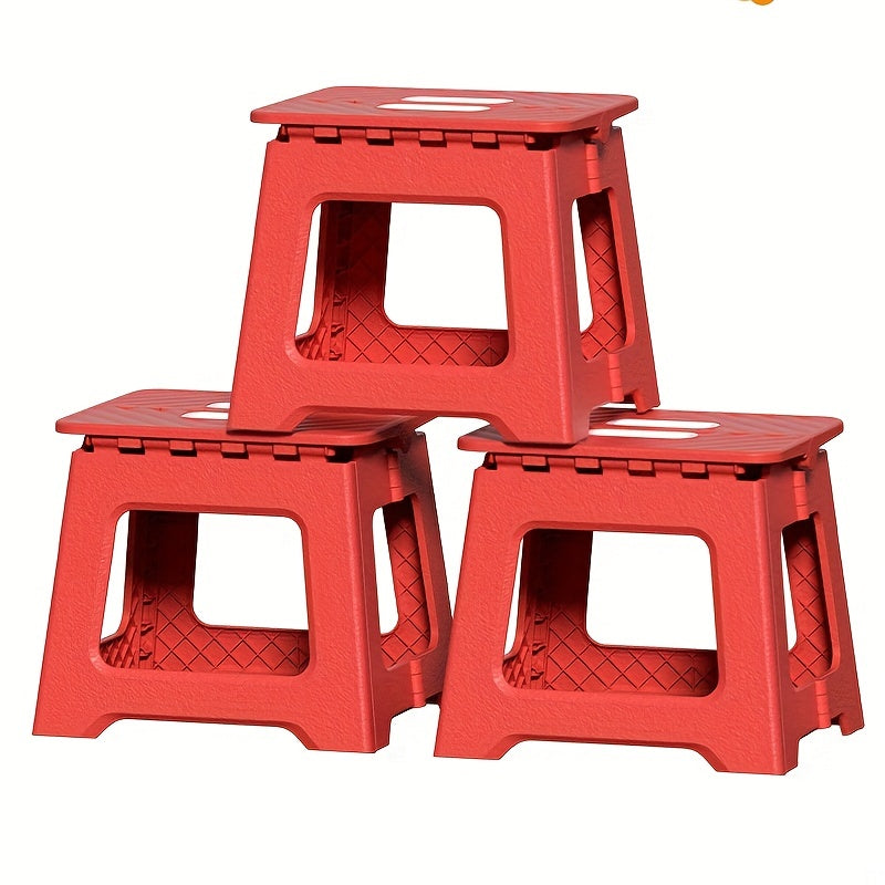 Durable Folding Stool Non Slip Surface Home Travel Outdoor
