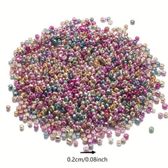 1000pcs Glass Seed Beads Bohemian Metal Czech Rice Beads DIY Jewelry Making