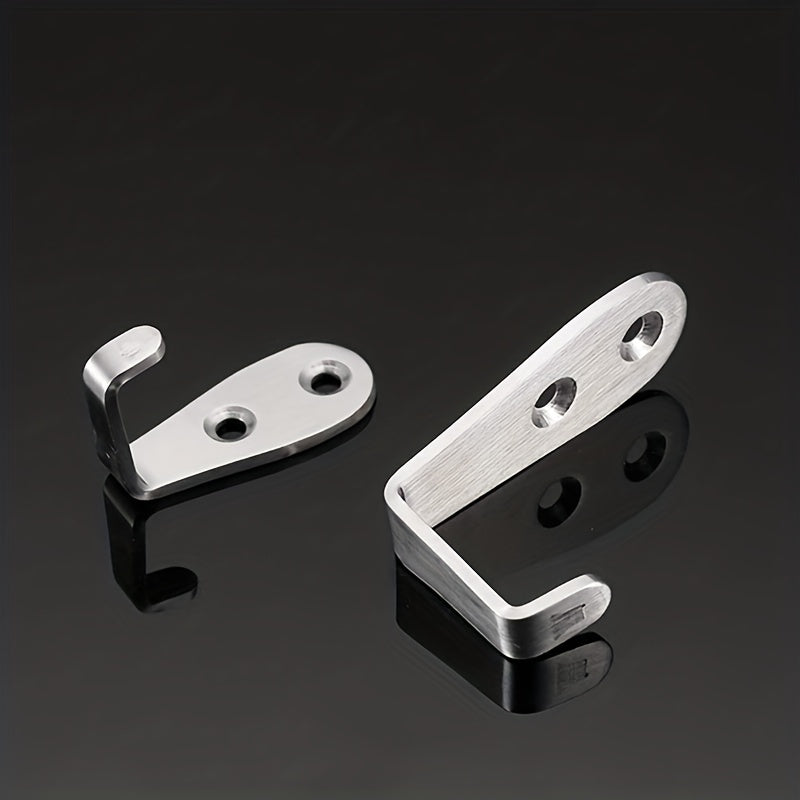 8pcs Stainless Steel Heavy Duty Wall Hooks Waterproof Hooks