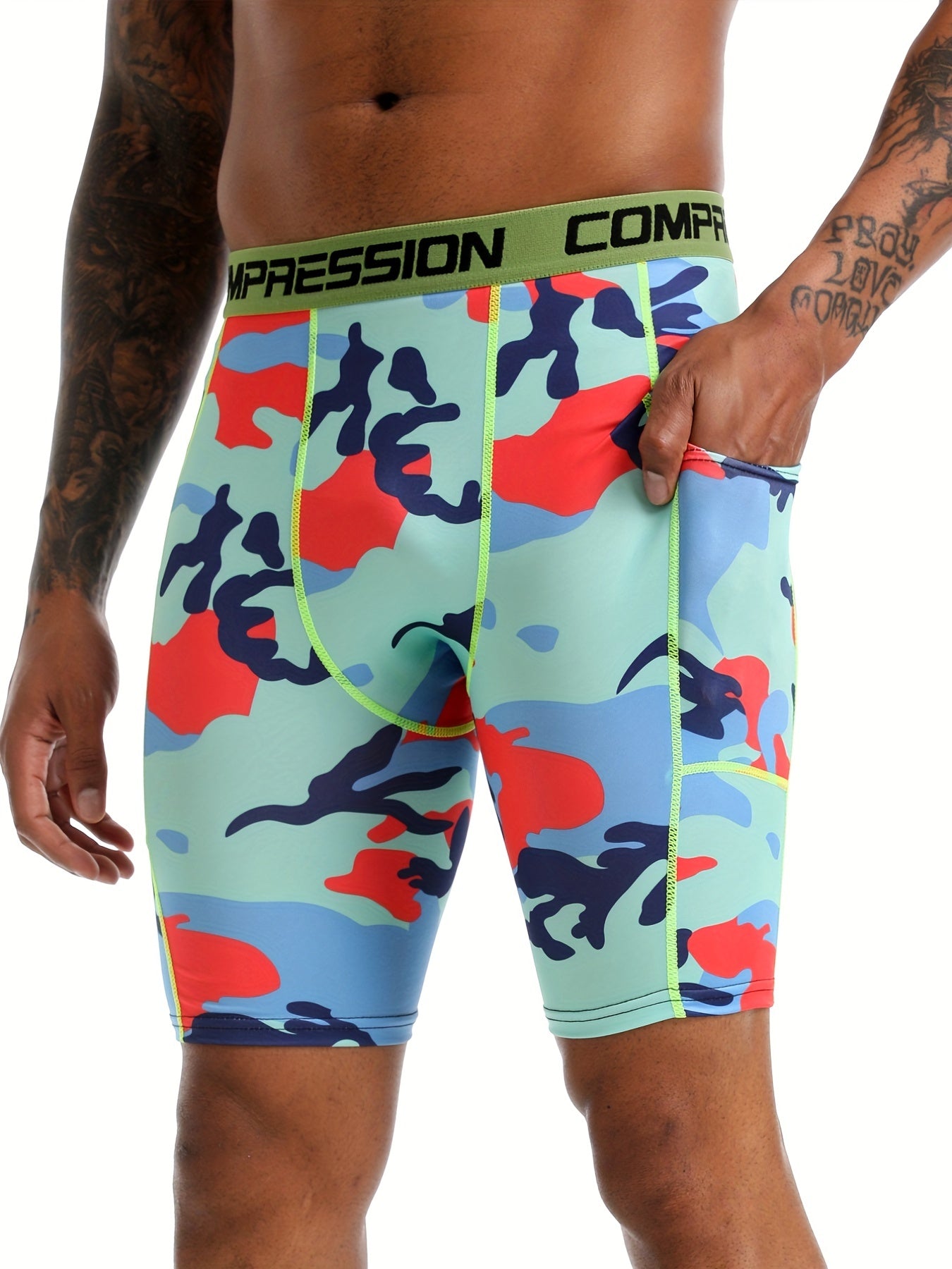 Men's Compression Pants Quick Dry Athletic Shorts
