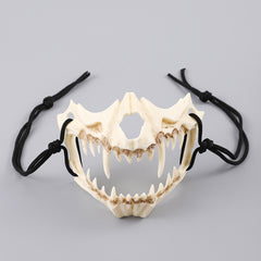 Halloween Demon Mask Werewolf Skull Cosplay Costume Anime Face Headwear
