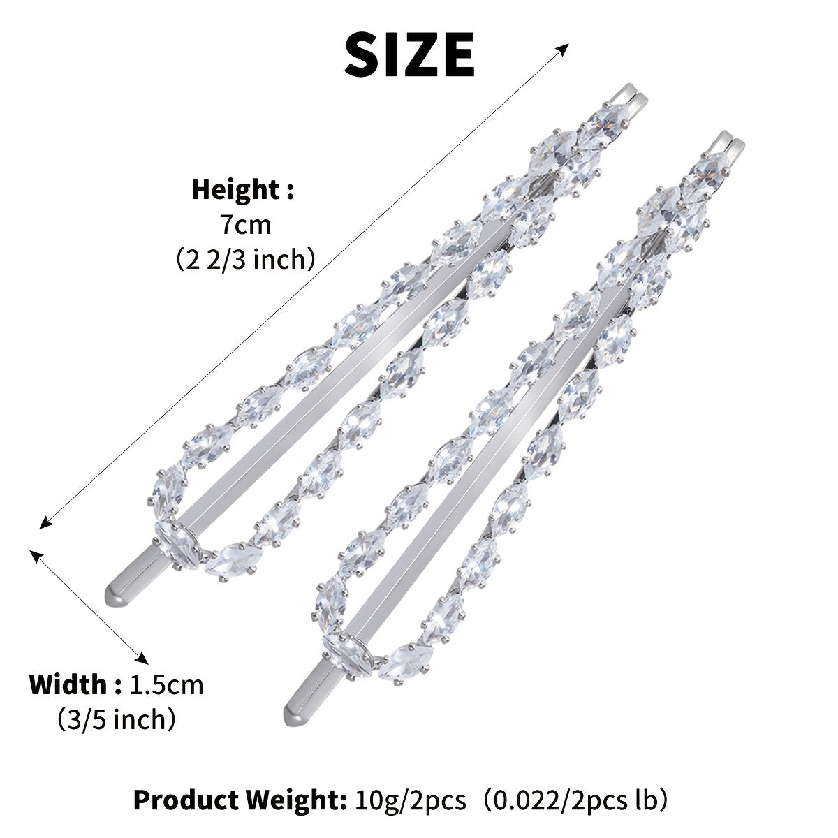 Rhinestone Pearl Hair Barrettes Clips Hairpin Decorative Accessory