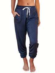 Casual Drawstring Waist Jogger Pants for Women